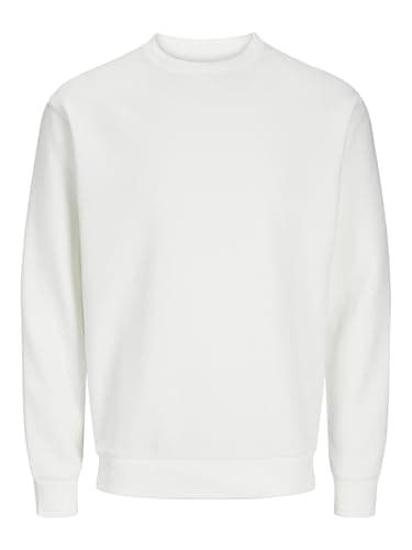 Jack & Jones Sudadera para Hombre, Monocolor, Color Blanco., M