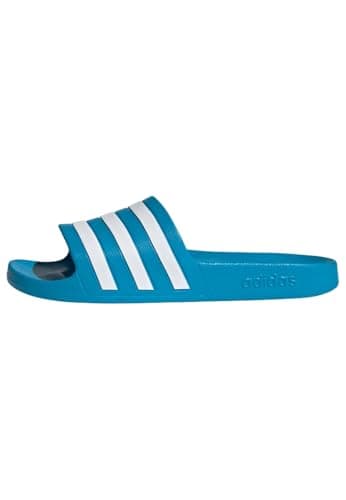 adidas Unisex Adilette Aqua Slides, Solar Blue / Cloud White / Solar Blue, 47 EU
