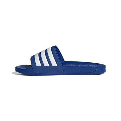 adidas Unisex Adilette Shower Slides, Royal Blue / Cloud White / Royal Blue, 40.5 EU