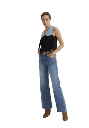 Mavi Damen Malibu Jeans, Light Used Brushed Denim, 27/38