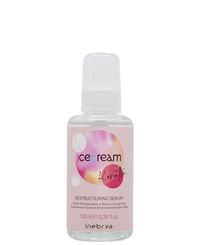 Inebrya Ice Cream Keratin Restructuring Serum Fluido Ristrutturante, 100 ml