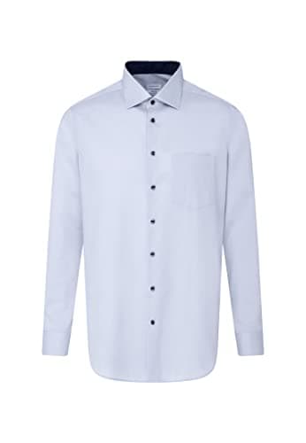 Chemise business homme Seidensticker - coupe classique - sans repassage - col Kent - manches longues - 100 % coton