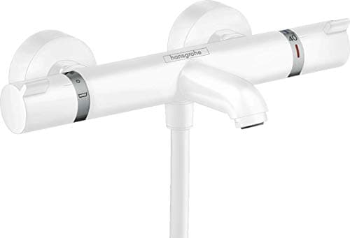 hansgrohe Ecostat Comfort Mitigeur Thermostatique bain/douche, blanc mat, 13114700