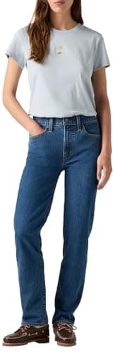 Levi's Femme Jeans 724 High Rise Straight, Mosey Mid Stone, 29W / 32L