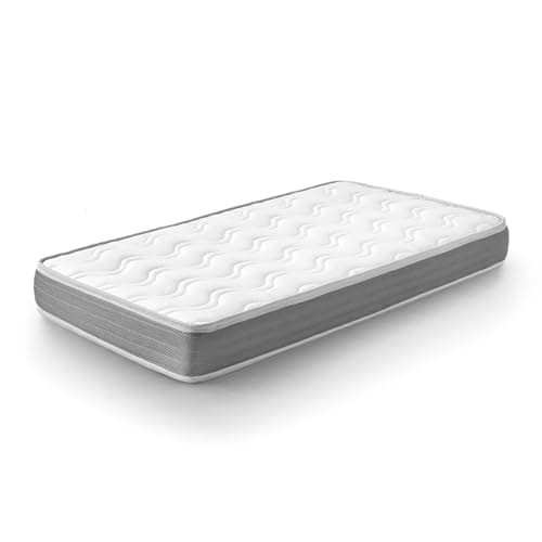 Kuo Baby - Matelas Baloo Plus | Confort Évolutif Réversible | Anti-Acariens et Respirant | Mousse à Mémoire de Forme, 80 x 50 cm, Mini Berceau