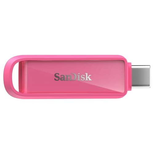 SANDISK Phone Drive with USB Type-C 512 Go (pour Les Smartphones, tablettes et Ordinateurs, Jusqu’à 150 Mo/s, Sauvegardez automatiquement, récupération des données) - Le Rose Étoile de Mer