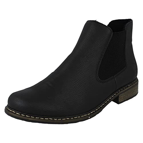 Rieker Z4994-00, Damen Chelsea Boots, Schwarz (schwarz/schwarz 00), 39 EU (6 UK)