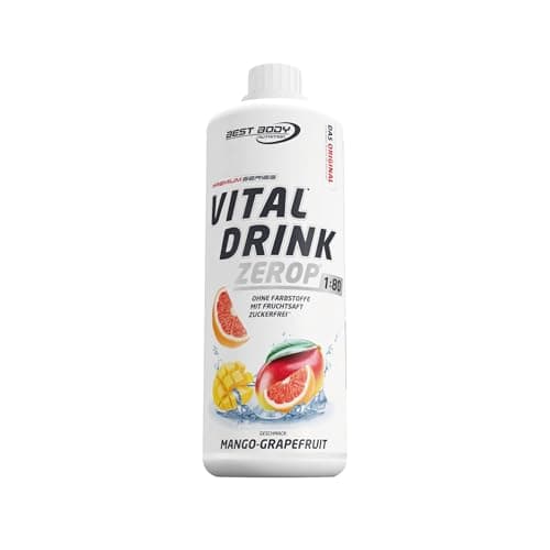 Best Body Nutrition Vital Drink ZEROP® - Mango Grapefruit, Original Getränkekonzentrat - Sirup - zuckerfrei, 1:80 ergibt 80 Liter Fertiggetränk, 1000 ml