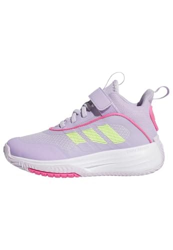 Adidas Unisex - Bambini OWNTHEGAME 3.0 Shoes, Ice Lavender/Lucid Lemon/Powder Plum, 28 1/2 EU