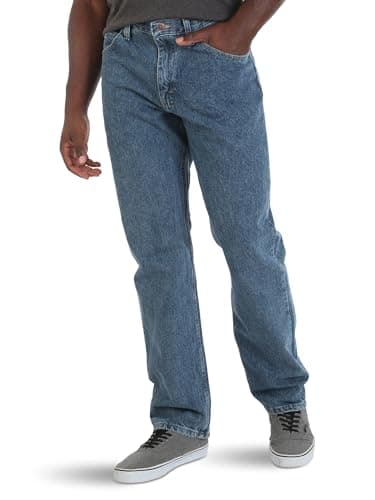 Wrangler - Jeans da uomo Vintage Stonewash 40W x 29L
